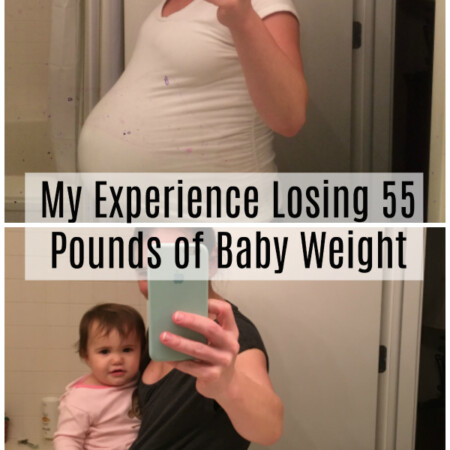Weight Loss Baby Weight Before and After Photo