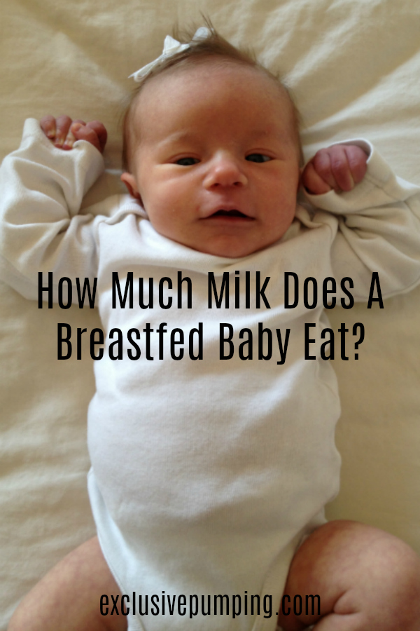 How much milk does a breastfed baby eat