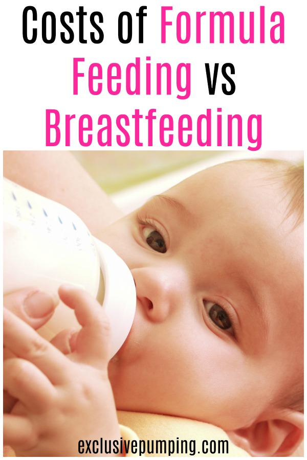 Costs of Formula Feeding vs Breastfeeding
