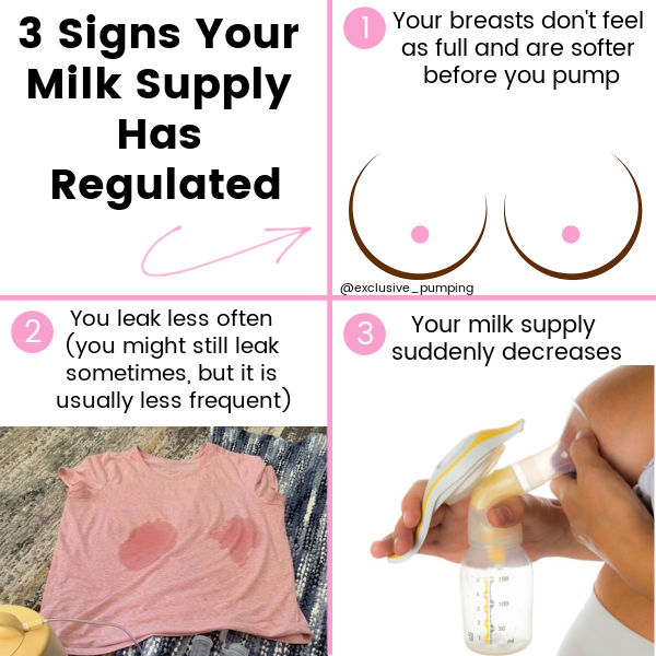 Three Signs Your Milk Supply Has Regulated