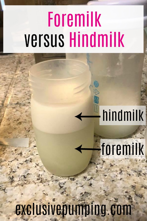Foremilk versus Hindmilk