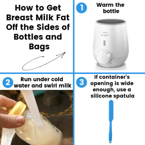 How Do I Get the Breast Milk Fat Off the Sides of the Bottle?