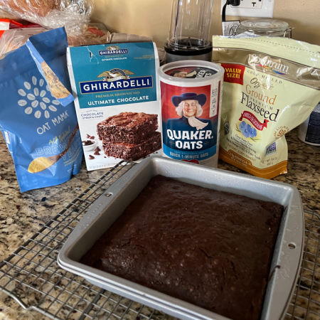 lactation brownies from a box mix