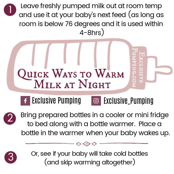 Quick Ways to Warm a Bottle at Night