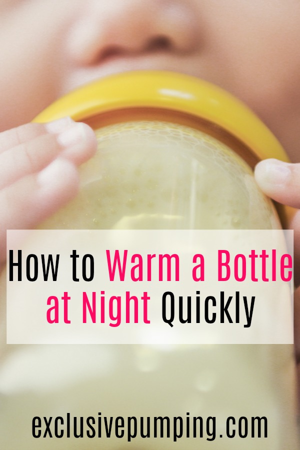 What's the Quickest Way to Warm a Bottle at Night?