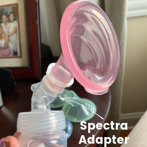 Pink silicone Pumpin Pals with spectra adapter