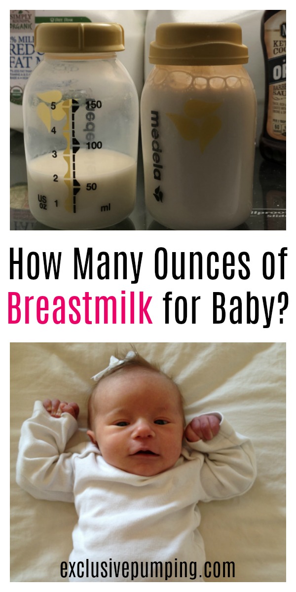 How many Ounces of Breastmilk for Baby