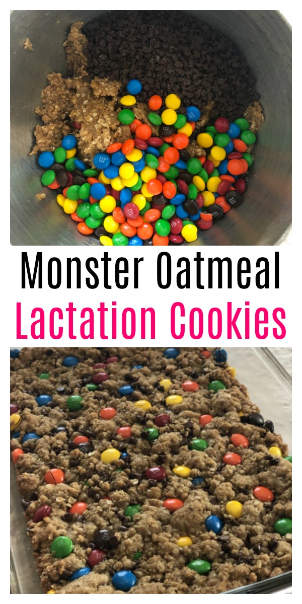 Monster Oatmeal Lactation Cookie Bar Recipe Exclusive Pumping
