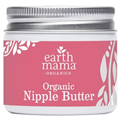 Best Nipple Creams for Breastfeeding Moms | Earth Mama Nipple Butter on a white background