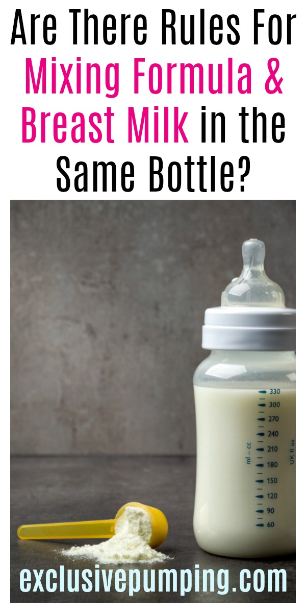 Supplementing Breast Milk With Formula - Exclusive Pumping