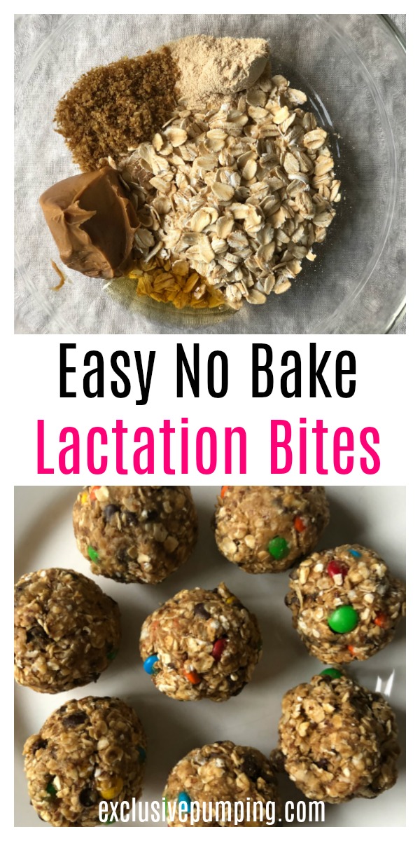 No Bake Lactation Bites Recipe (with M&Ms and Chocolate Chips!)