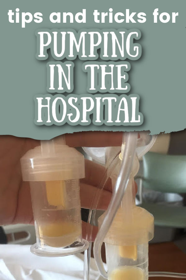 two bottles with a 1-2ml of colostrum in them with text overlay Tips and Tricks for Pumping in the Hospital