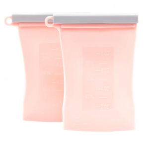 Two pink Junobie bags on a white background