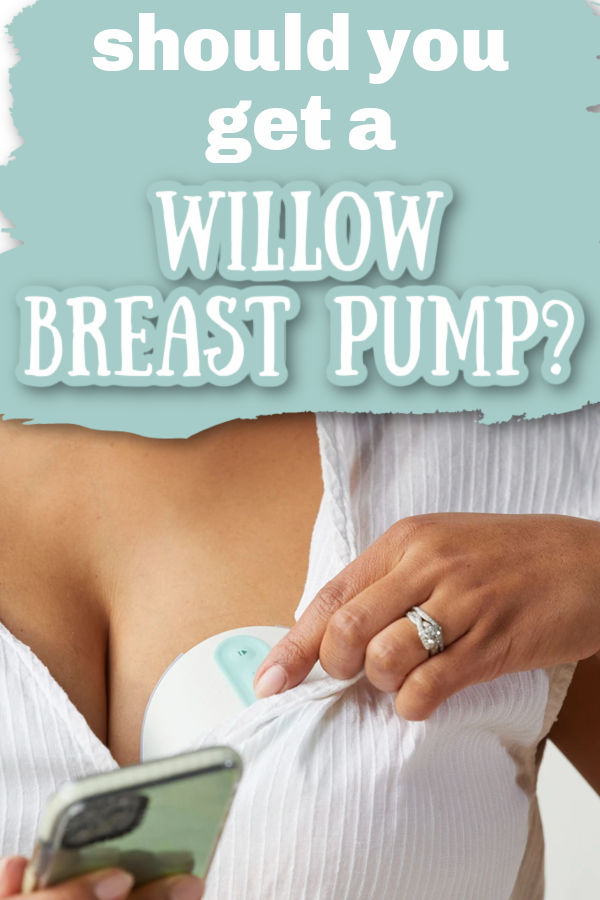 woman wearing a Willow pump with text overlay Should You Get a Willow Breast Pump?
