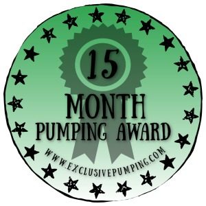 15 Month Pumping Award