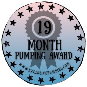 19 Month Pumping Award