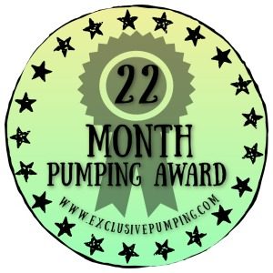 22 Month Pumping Award