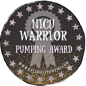 NICU warrior pumping award