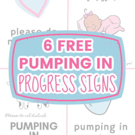 6 FREE Pumping in Progress Signs