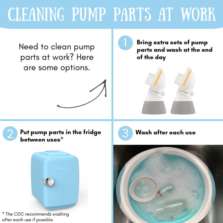 cleaning pump parts at work - three ways