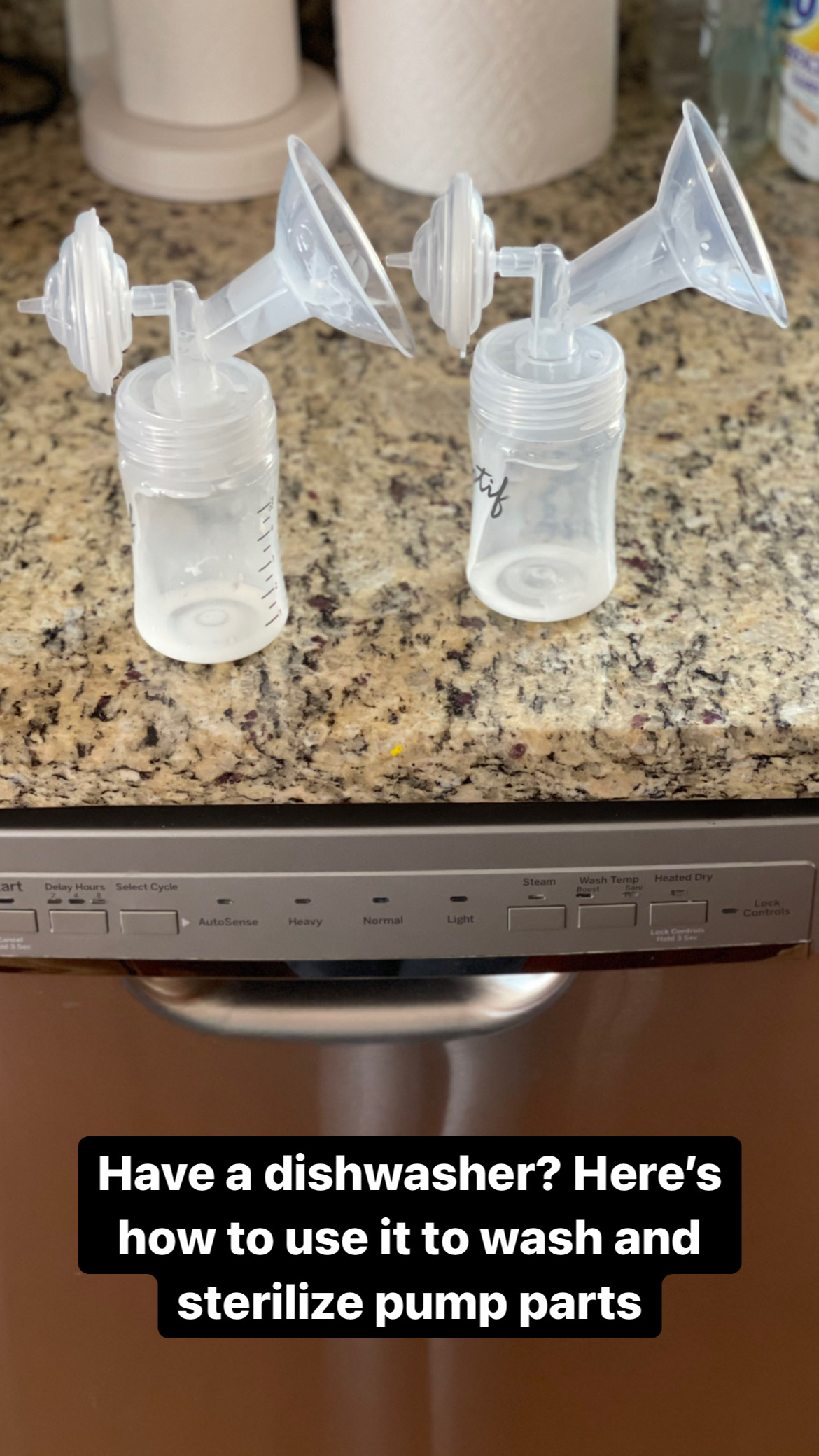 Wash baby bottles in a Samsung dishwasher