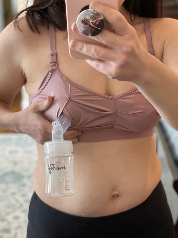 Denim Crisscross Half Top Nursing Bra – Bmama Maternity
