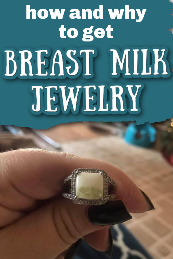 How and Why to Get Breast Milk Jewelry | woman holding up breast milk ring