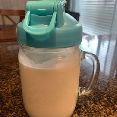 breast milk in a pitcher