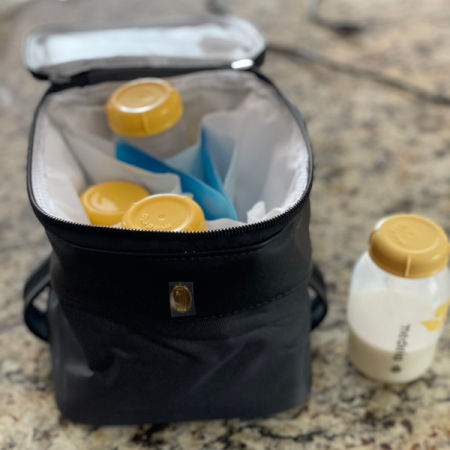 V-COOOL Breast Pump Backpack Diaper Backpack Lunch Bag Ice Bag Bottle  Storage Bag Breast Milk Preservation Package Flower
