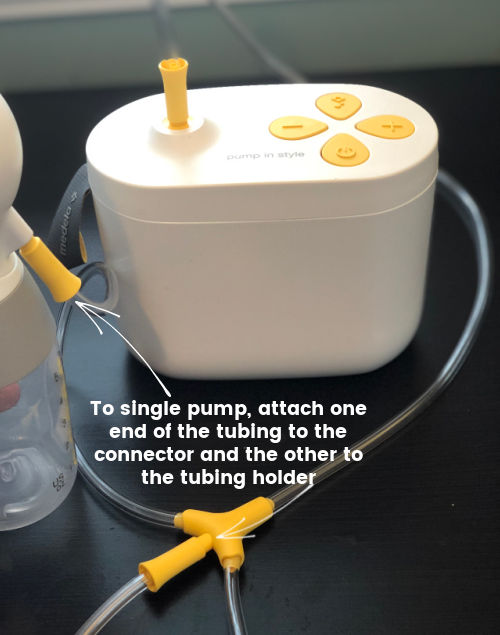 How to Single Pump with the Max Flow | To single pump, attach one end of the tubing to the connector and the other to the tubing holder