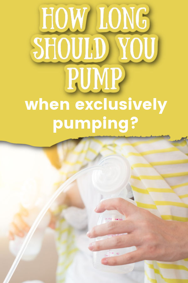 woman pumping breast milk with text overlay How Much to Pump When Exclusively Pumping? The 120 Minute Rule