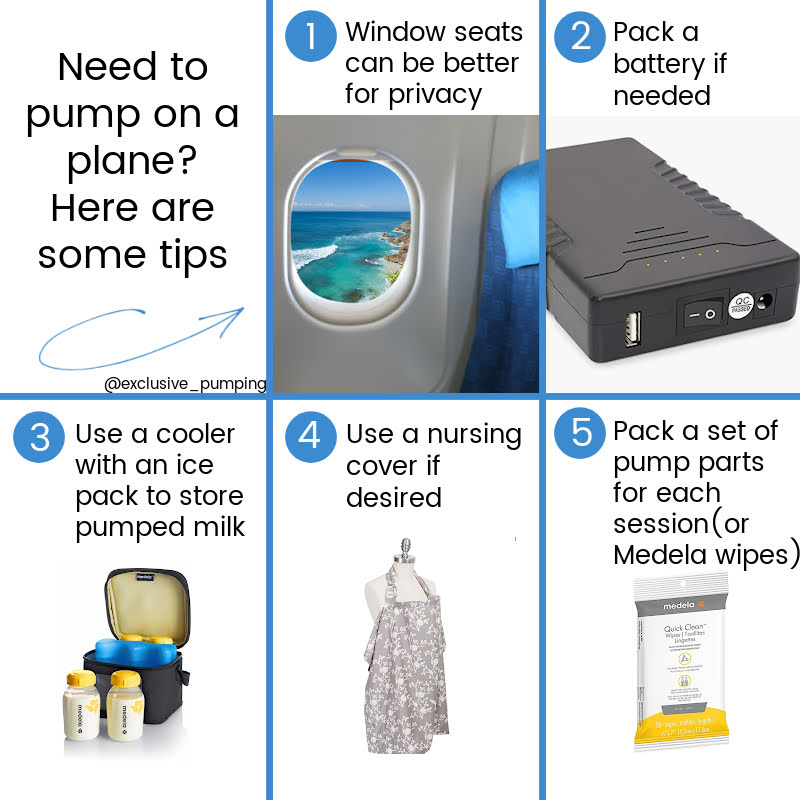 need to pump on a plane? here are some tips