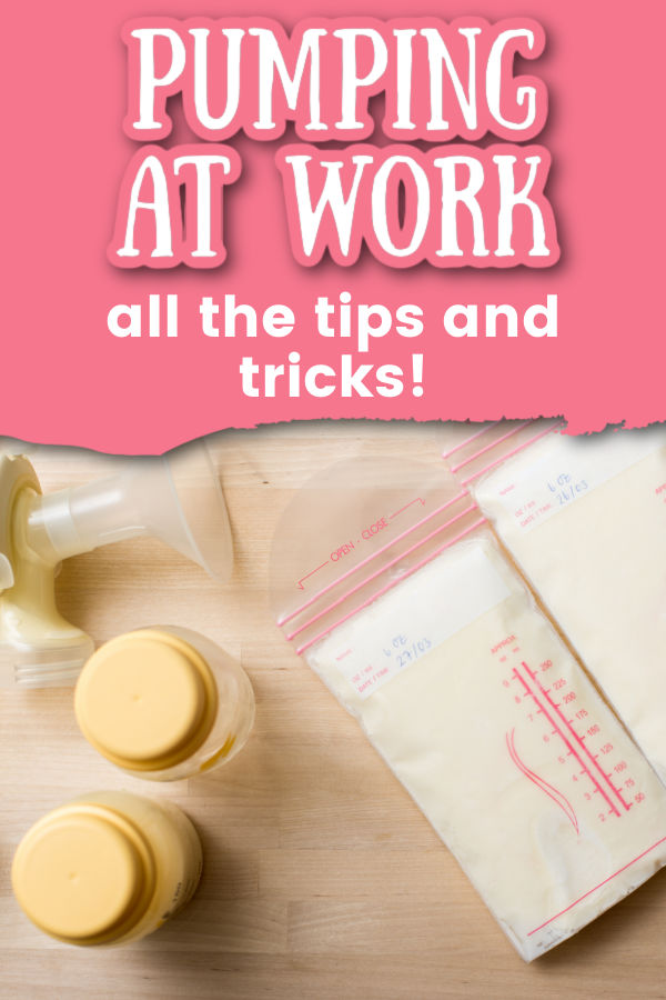 breast milk with text overlay pumping at work tips and tricks
