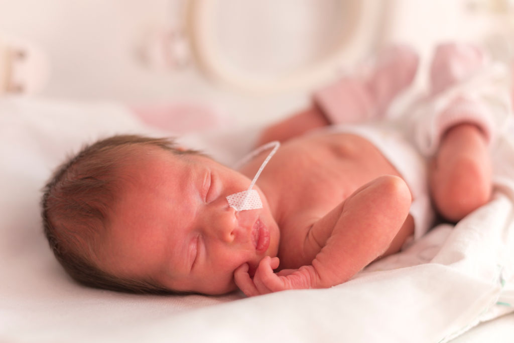 newborn premature baby in the NICU