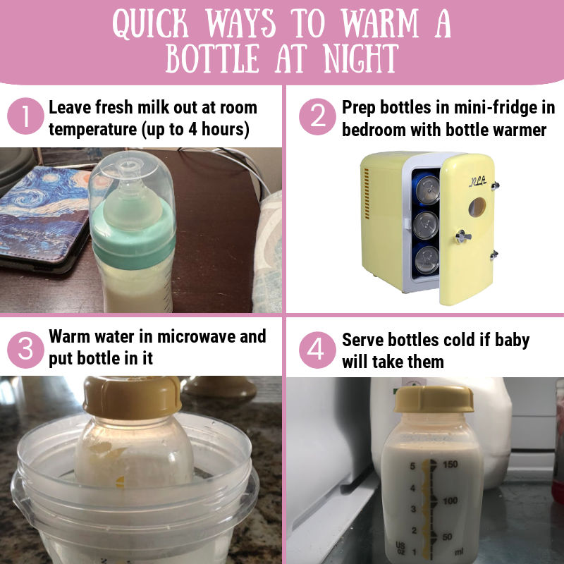 four ways to quickly warm a bottle at night 