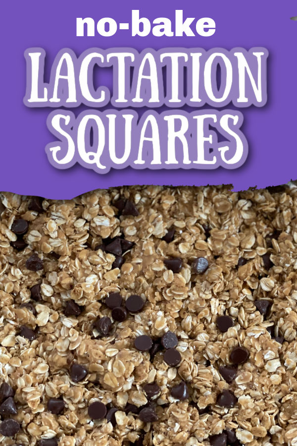 No-Bake Lactation Squares | perfect lactation snack - oatmeal, peanut butter, and honey bars