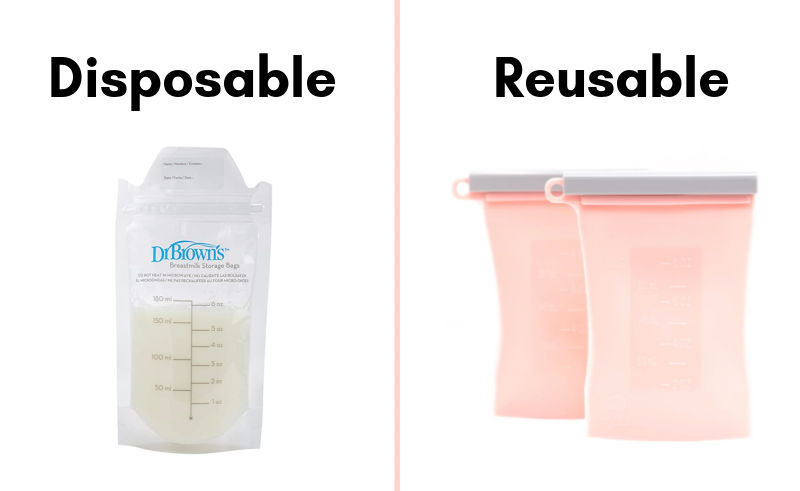 disposable vs reusable breast milk storage bags
