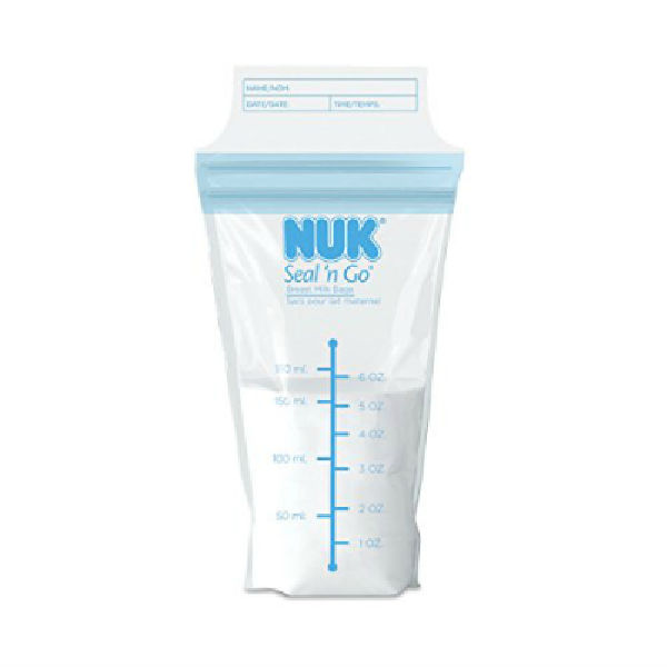 nuk seal and go breast milk storage bag