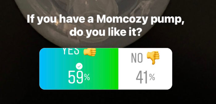 If you have a Momcozy pump, do you like it? 59% yes, 41% no